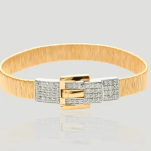 Dual-tone Clasp Bracelet
