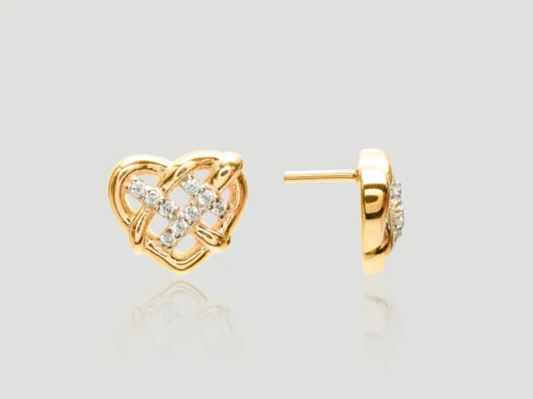 Heart & Marquise Diamond Studs​​
