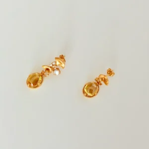 Asymmetric Gemstone Earrings​​