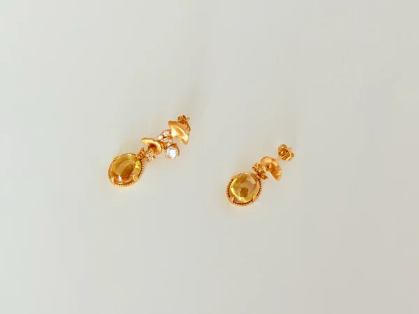 Asymmetric Gemstone Earrings​​