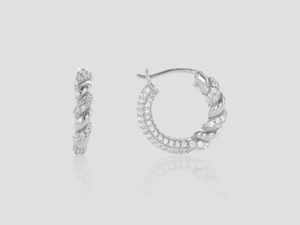 Spiral Diamond Earring - Image 2