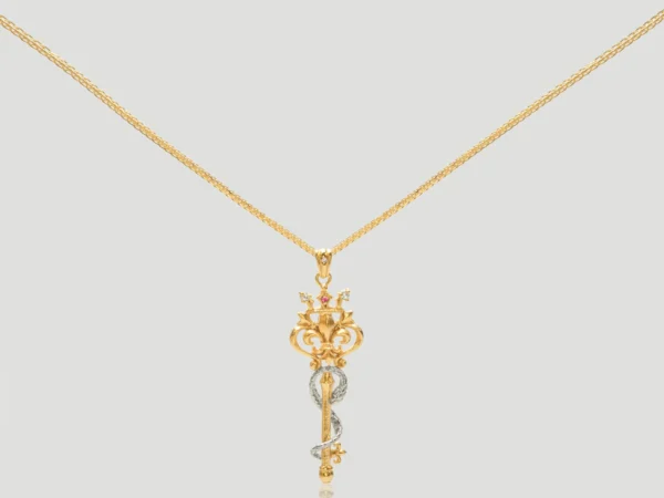 Golden Key Elegance Necklace​​