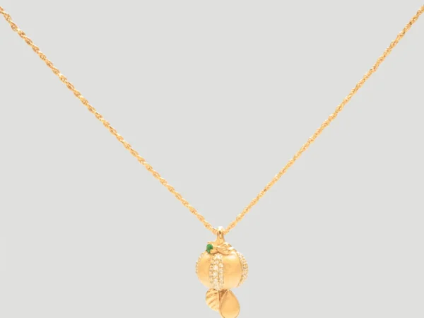 Golden Pumpkin Necklace
