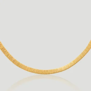 Brushed Gold Link Necklace​​