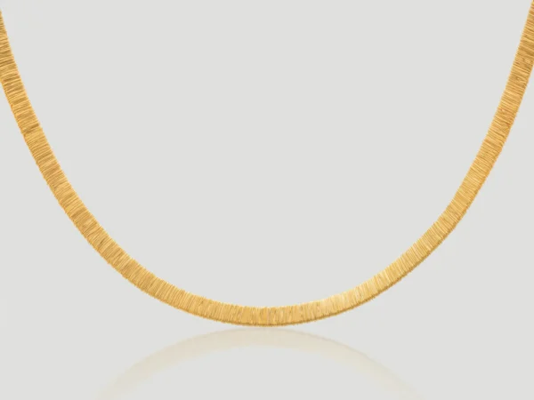 Brushed Gold Link Necklace​​