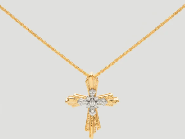 Geometry Cross Necklace​​