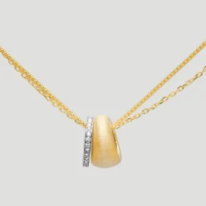 Dual-Tone Ring Necklace