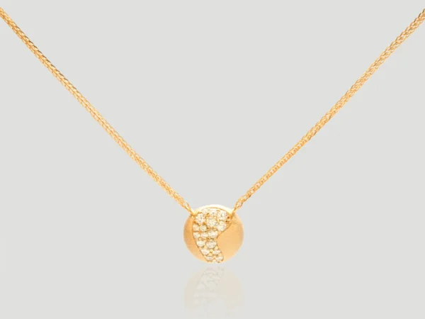 Classic Circle Diamond Pendant​​