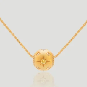 Golden Starburst Pendant Necklace​