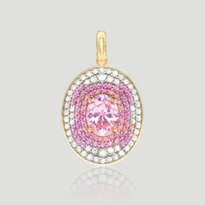 Dual Elegance Oval Pendant