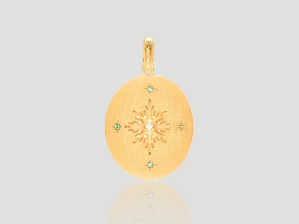 Dual Elegance Oval Pendant - Image 2