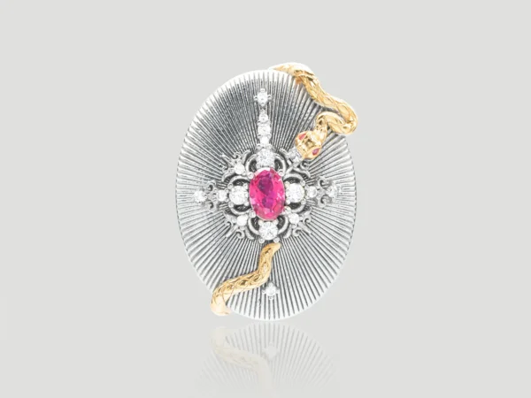Serpent & Halo Pendant
