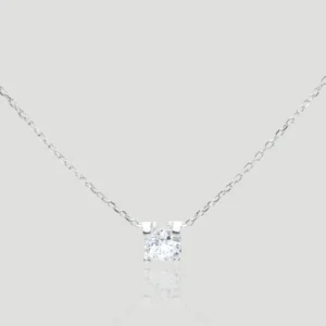 Solitaire Radiance Necklace​​