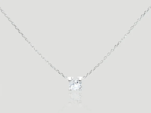 Solitaire Radiance Necklace​​