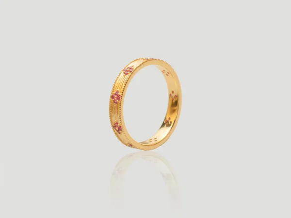 Ruby Floral Ring​​