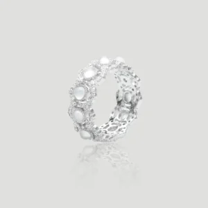 Orbital Chalcedony Ring